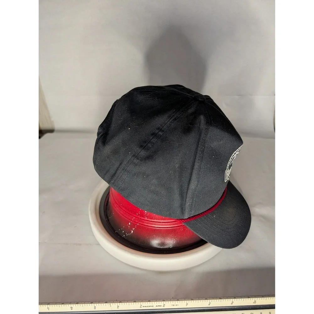 Pabst Blue Ribbon PBR Beer Snapback Hat Black Red Rope Outdoor Cap Mens OSFM - Picture 4 of 7